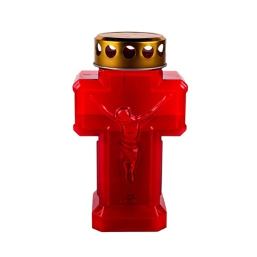 Ηλεκτρικό-Κερί-Αφιέρωσης-Σταυρός-από-Πλαστικό-1