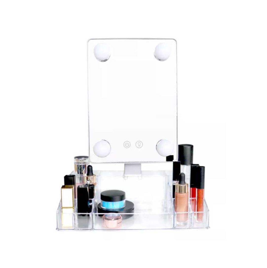 Θήκη-Οργάνωσης-Καλλυντικών-με-Καθρέφτη-Led-CY020-036